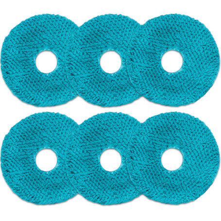 Pack de 6 Serpillières Haute Absorption pour Robot Aspirateur Conga X100