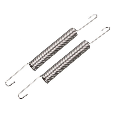 Ressort de Tension en Acier avec Double Crochet - 1mm Fil Dia, 60mm Longueur, 2pcs