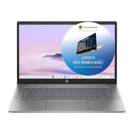 HP Chromebook 14a-nf0002sf - Ordinateur Portable 14" HD avec Intel Celeron et 4 Go de RAM