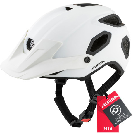 Casque de Vélo ALPINA COMOX Unisexe - Confort et Protection, Blanc Mat