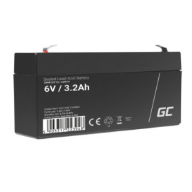 Batterie AGM VRLA 6V 3.2Ah Green Cell - Remplacement pour UPS et Alimentation de Secours