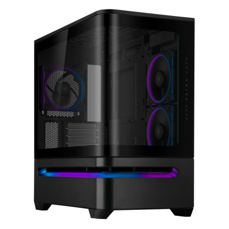 Boîtier PC ASUS Prime AP202 ARGB Noir - mATX avec Verre Trempé