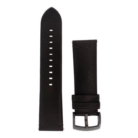 Bracelet de Montre Emporio Armani en Cuir Noir 22mm pour AR2461