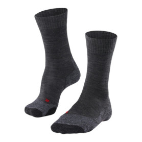 Chaussettes de Randonnée FALKE TK2 Explore M SO en Laine Mérinos - Anti-Ampoule, Gris 42-43
