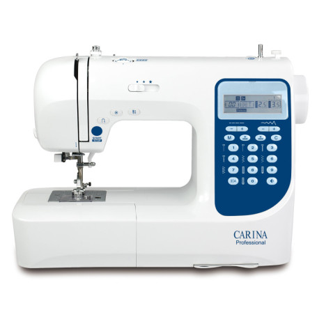 Machine à coudre professionnelle Carina avec accessoires - Blanc