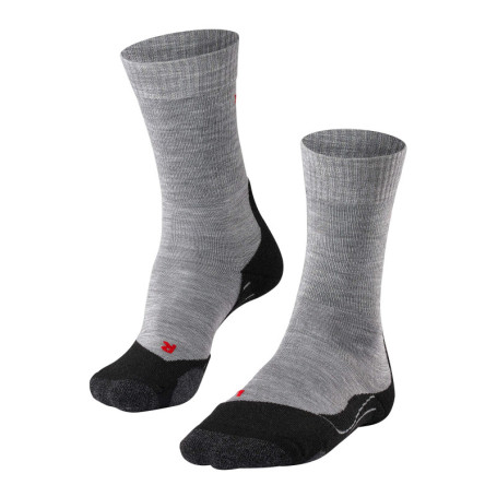Chaussettes de Randonnée FALKE TK2 Explore M en Laine Mérinos - Anti-Ampoules, Gris