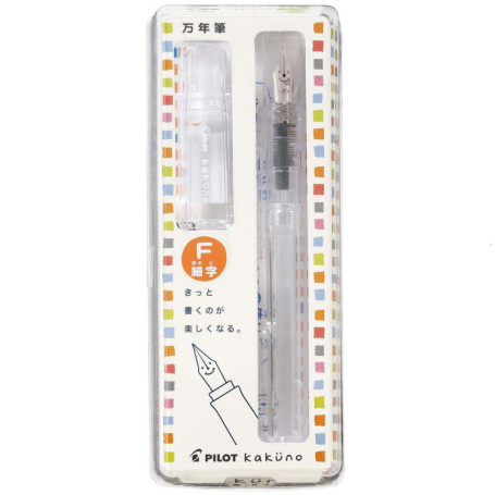 Stylo Plume Pilot Kakuno Demonstrator F - Écriture Amusante et Ergonomique