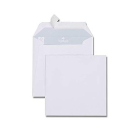 Boîte de 500 Enveloppes Carrées Blanches 165x165 mm - Qualité 120 g/m²