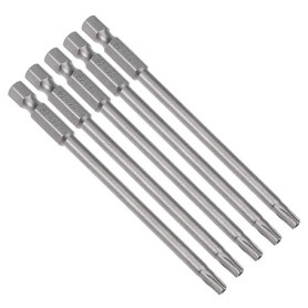 Set de 5 Embouts de Tournevis Torx de Sécurité 1/4" avec Magnétisme