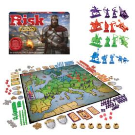 Risk Europe - Jeu de Stratégie Médiévale pour 2 à 4 Joueurs