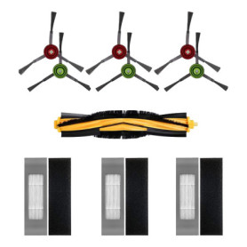 Kit de Rechange pour Aspirateur Robot Ecovacs Deebot OZMO T8 - 10 Accessoires