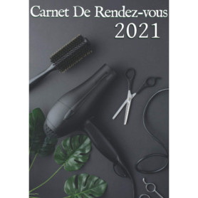 Carnet de Rendez-vous Professionnel pour Salon de Coiffure 2021-2022