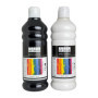 Kit de Peinture Acrylique SÜDOR 1000 ml - Noir et Blanc pour Artistes