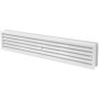 Grille d'Aération Rectangulaire en Plastique Blanc - 45,7 x 10,2 cm