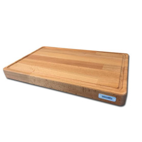 Planche à Découper en Bois de Hêtre AUSONIA avec Pieds Antidérapants - 40x25 cm