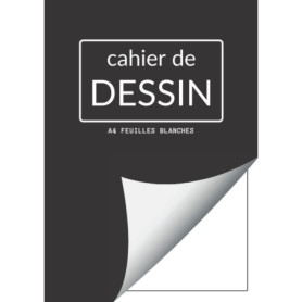 Cahier de Dessin A4 - Carnet Grand Format 100 Pages pour Artistes