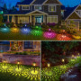 BUCASA 8 Lampes Solaires Colorées pour Jardin - Éclairage Extérieur Étanche