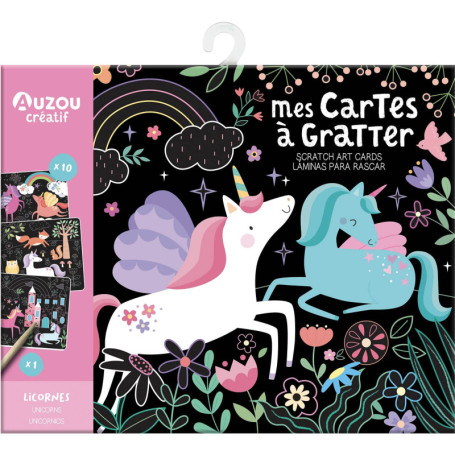Pochette d'Artiste Licornes - Cartes à Gratter Magiques