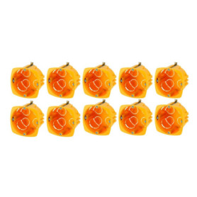 Lot de 10 Boîtes à Encastrer Mixtes pour Prises et Interrupteurs