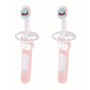 MAM Lot de 2 Brosses à Dents Extra Douces pour Bébé - Rose