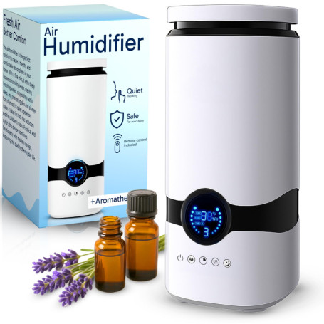 Humidificateur d'Air Retoo 4L Silencieux pour Bébé et Plantes