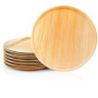 Lot de 25 Assiettes à Pizza en Feuille de Palmier Ø 30 cm - Biodégradables et Jetables