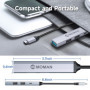 Hub USB 3.0 Moman CT4 avec 4 Ports - Compatible iPhone 15, MacBook et Tablettes