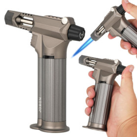 Chalumeau Professionnel Métallique avec Verrouillage de Sécurité