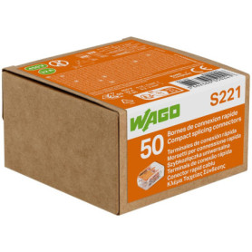 Boîte de 50 Bornes de Connexion S221 - Installation Électrique Simplifiée