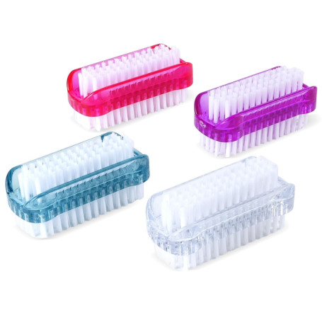 Lot de 4 Brosses à Ongles Double Face - Nettoyage Efficace pour Mains