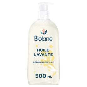 Biolane Huile Lavante Dermo-protectrice pour Bébé - 500 ml