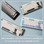Clavier Gamer Mécanique The G-Lab KEYZ Elite 300 - Sans Fil TKL AZERTY