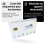 Wave Connect SIM Données France 4 Réseaux, 6 Go valables 12 Mois, Bouygues, Free, Orange, SFR, 4G, 5G, Prépayée, Active dès La P