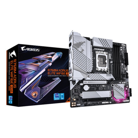Carte Mère GIGABYTE B760M AORUS Elite WIFI6E - Performances Optimales pour Intel 14e Génération