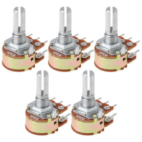 eMagTech Lot de 5 Potentiomètres Rotatifs Audio B50K pour Synthétiseur