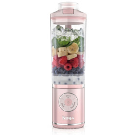 Mixeur Portable Ninja Blast Max 570 ml - Rose Poudré, Rechargeable et Étanche