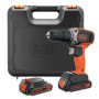 Marteau Perforateur Sans Fil BLACK+DECKER 18V avec 2 Batteries et Chargeur
