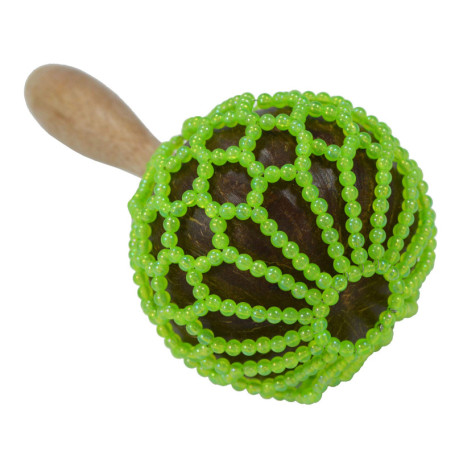 A-Star Shekere Cabasa en Bois Fait Main - Shaker Percussion 25 cm