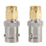 Adaptateur RF BNC Femelle à SMA Mâle - 2 pièces pour Connecteurs Coaxiaux