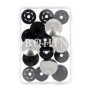 Boutons-Pression Métalliques Argentés - 4 Pièces pour Couture