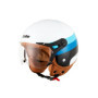 Casque Jet EOLE BOW Blanc & Bleu - Homologué ECE R 22.06 - Taille S