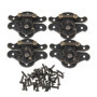 Lot de 4 Verrous Vintage en Bronze pour Boîtes à Bijoux et Meubles