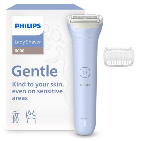Philips Lady Shaver 6000 - Rasoir Électrique Sans Fil pour Femme