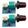 Contrôleur de Vitesse PWM pour Ventilateurs 12V - 2Pcs avec Interrupteur LED