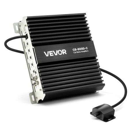 Amplificateur Audio Monobloc VEVOR pour Voiture - 800W avec Télécommande