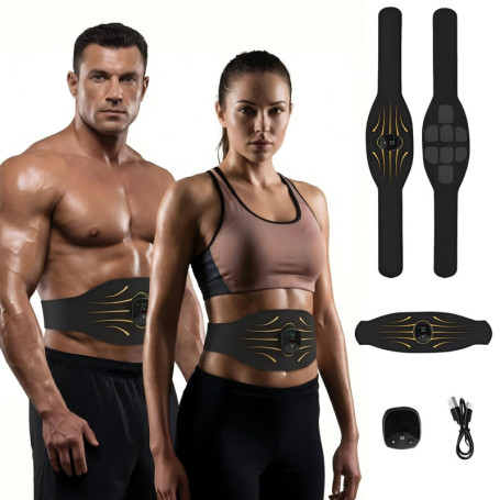 Ceinture Abdominale EMS Zhailyn - Électrostimulateur Musculaire Rechargeable