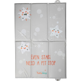 Table à Langer Pliable Portable Tataway - Matelas de Voyage Imperméable avec Poches de Rangement