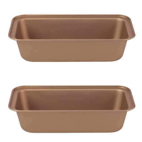 Set de 2 Moules à Pain Anti-adhésifs Russell Hobbs 28 cm - Design Doré