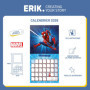Calendrier Mural Spiderman 2026 - Organisation Mensuelle Originale