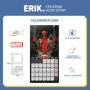 Calendrier Mural Deadpool 2026 - Organisation Originale et Décorative